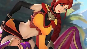 3D Animation Frying Heroes in Excellent Lesbian Fuck